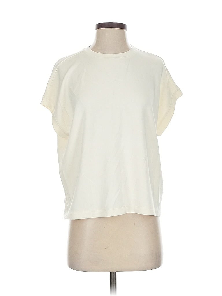Pre-owned T By Talbots Short Sleeve T-shirt In White