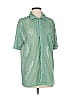 Assorted Brands 100% Polyester Stars Green Short Sleeve Blouse Size S - photo 1