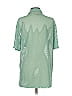 Assorted Brands 100% Polyester Stars Green Short Sleeve Blouse Size S - photo 2