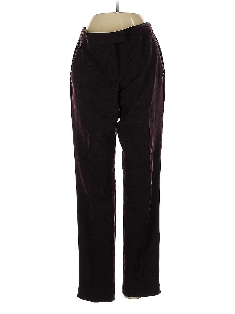 Pre-owned Theory Casual Pants In Burgundy