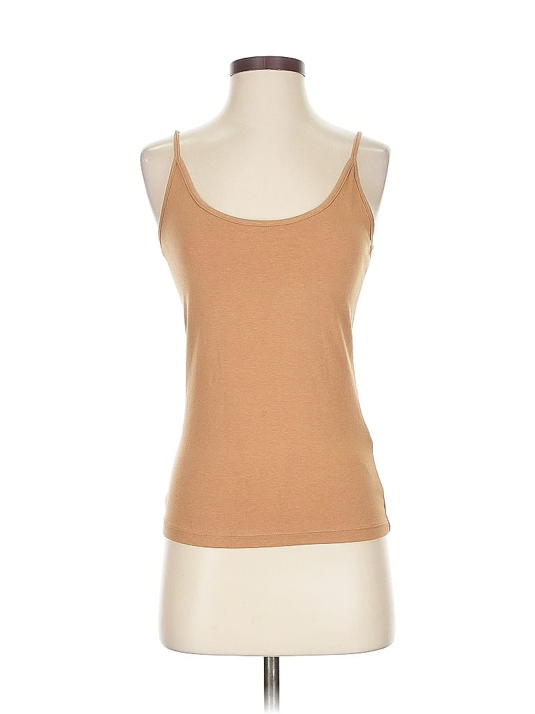 Pre-owned Banana Republic Tank Top Tan Strapless Neckline Tops In Brown