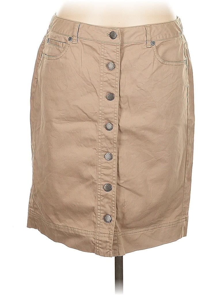 Pre-owned Jjill Casual Skirt In Brown