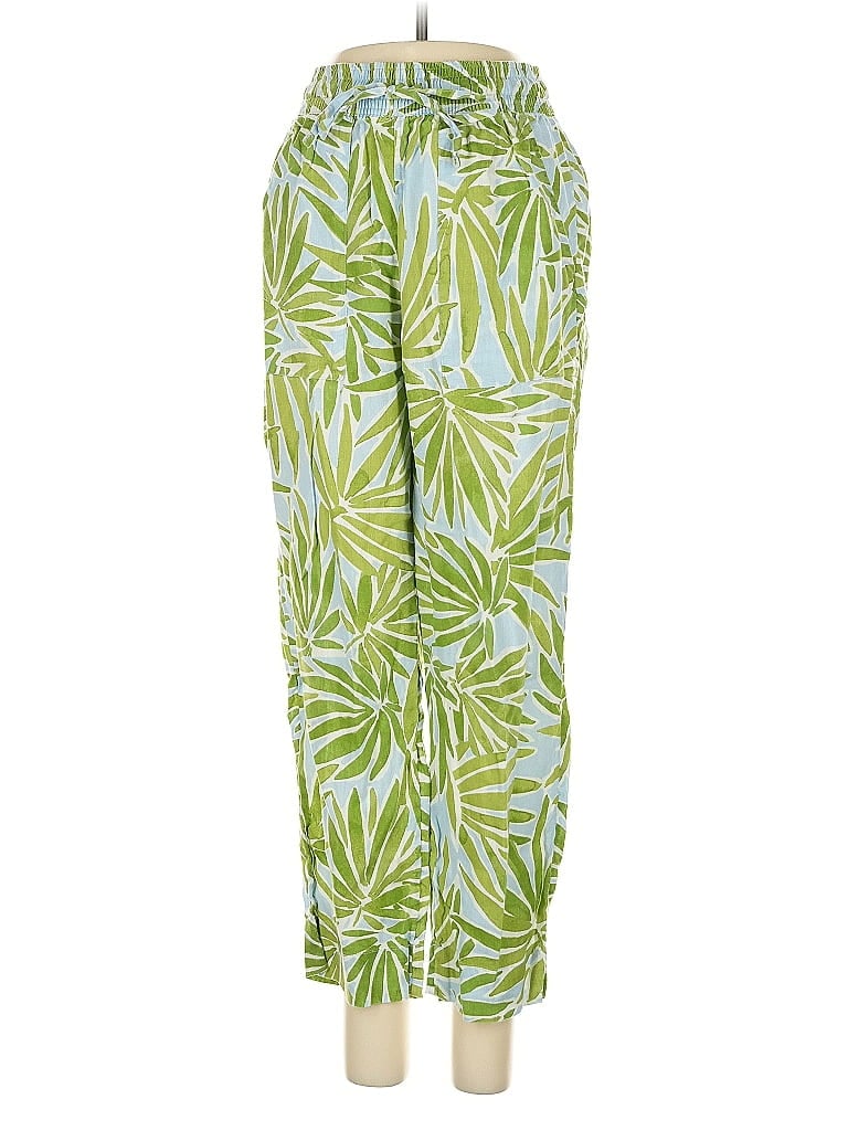 Pre-owned Sigrid Olsen Linen Pants In Green
