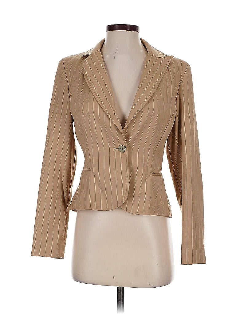 Pre-owned Signature By Larry Levine Blazer Jacket In Brown