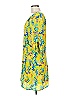 Britt Ryan 100% Silk Tropical Yellow Cocktail Dress Size 8 - photo 5