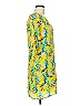 Britt Ryan 100% Silk Tropical Yellow Cocktail Dress Size 8 - photo 4