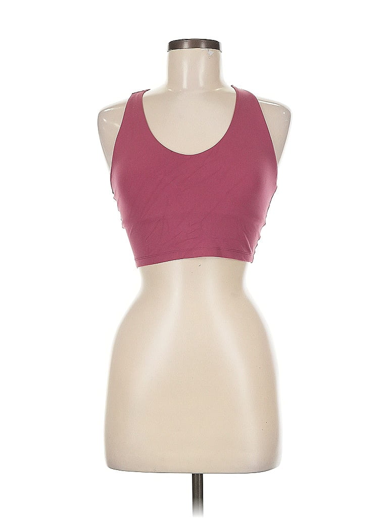 Pre-owned Offline By Aerie Tank Top Burgundy Halter Neckline Tops