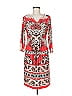 Sunny Leigh Print Red Casual Dress Size M - photo 1