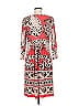 Sunny Leigh Print Red Casual Dress Size M - photo 2