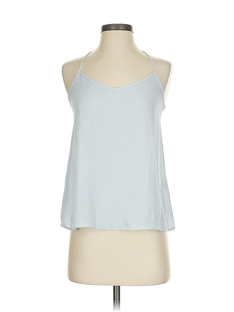 ABERCROMBIE & FITCH Pre-owned Sleeveless Top Blue Halter Neckline Tops