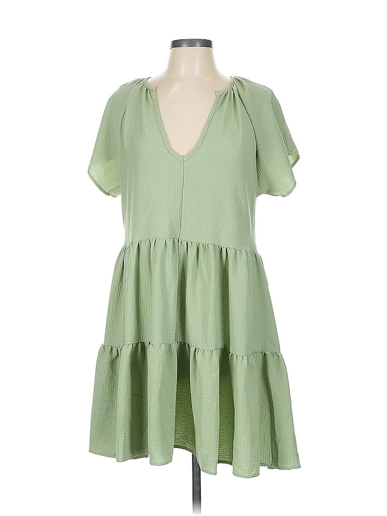 Pre-owned Hyfve Casual Dress In Green