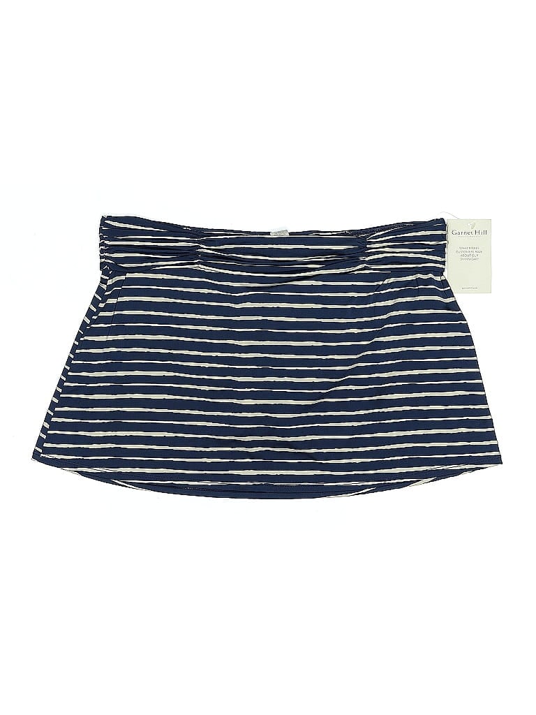 Pre-owned Garnet Hill Swimsuit Bottoms In Blue