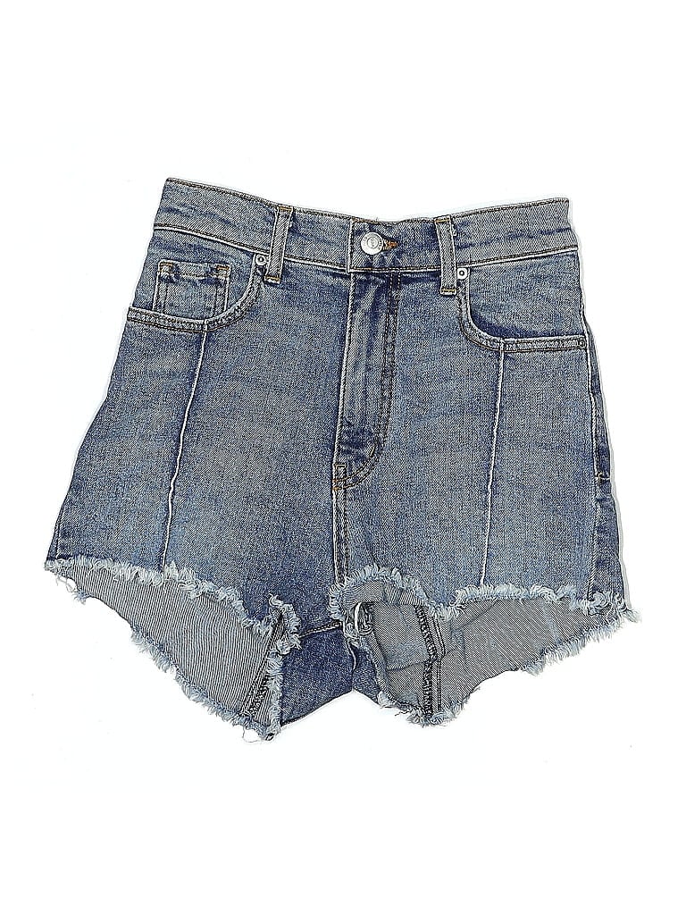 Pre-owned Revice Denim Shorts In Blue
