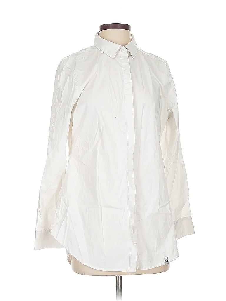 OGIO Pre-owned Long Sleeve Button Down Shirt In White
