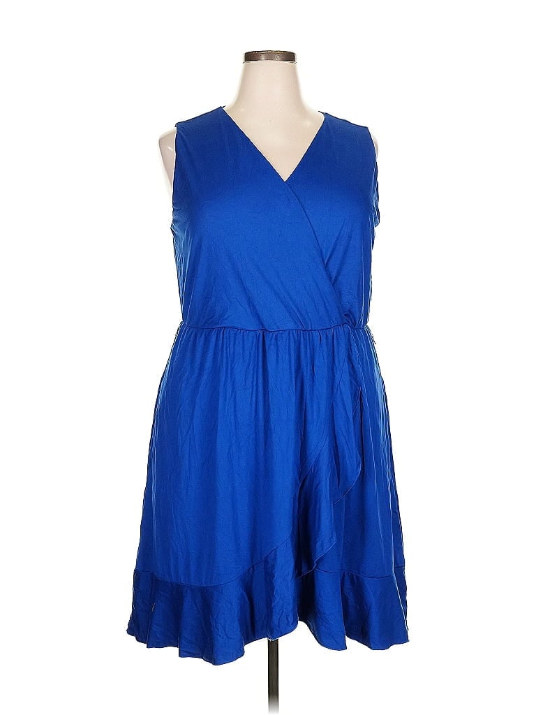 Pre-owned Soma Casual Dress In Blue