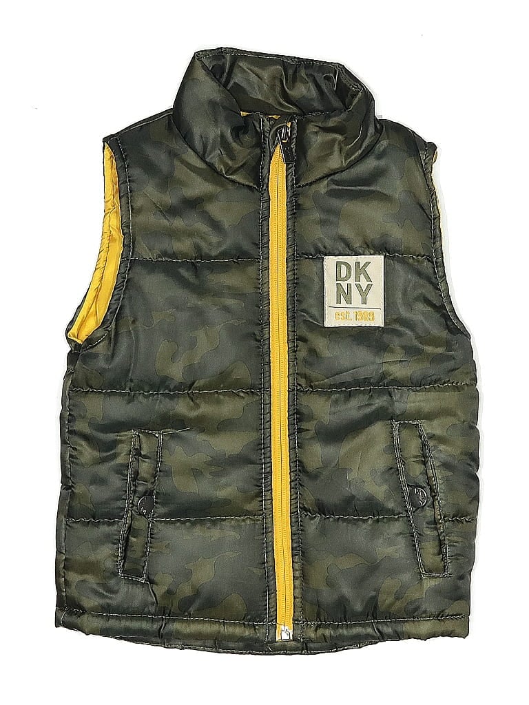 Click to view more detailed imagery on our partner's website Pre-owned Dkny Kids' Vest In Green