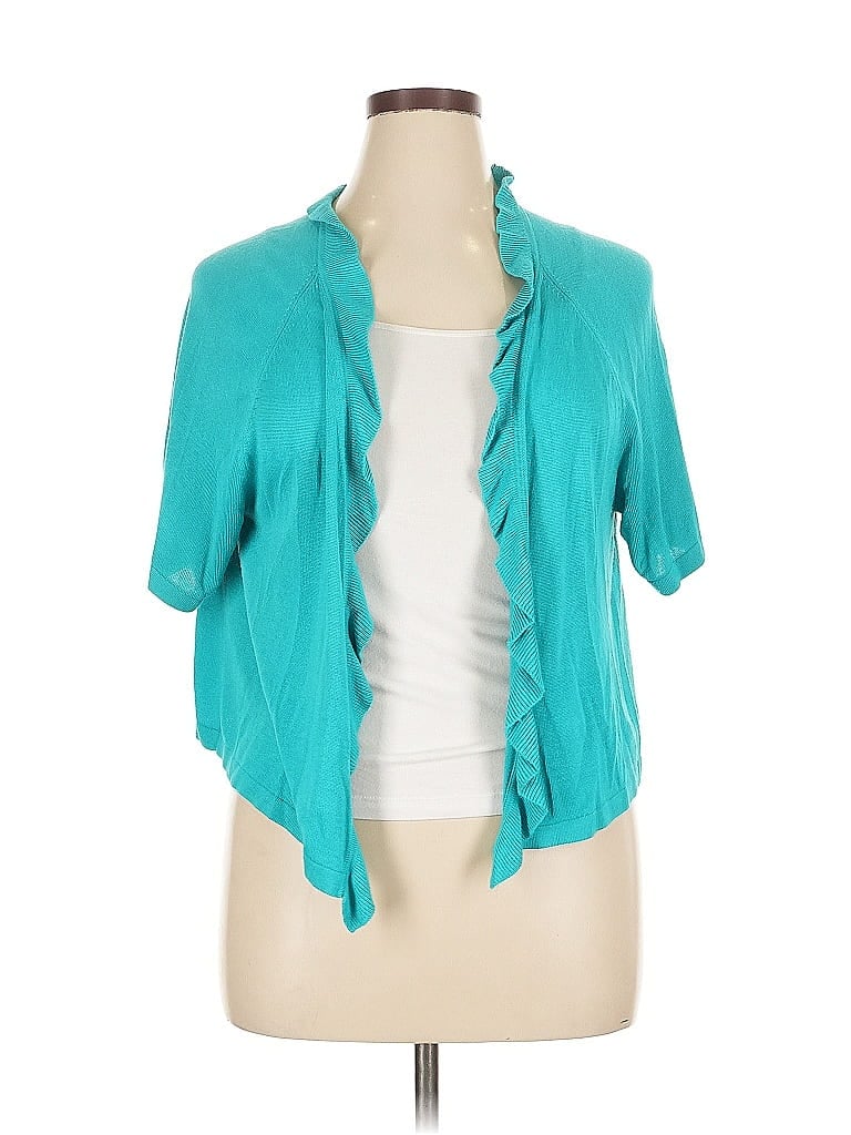 Pre-owned Chico's Cardigan Sweater In Blue