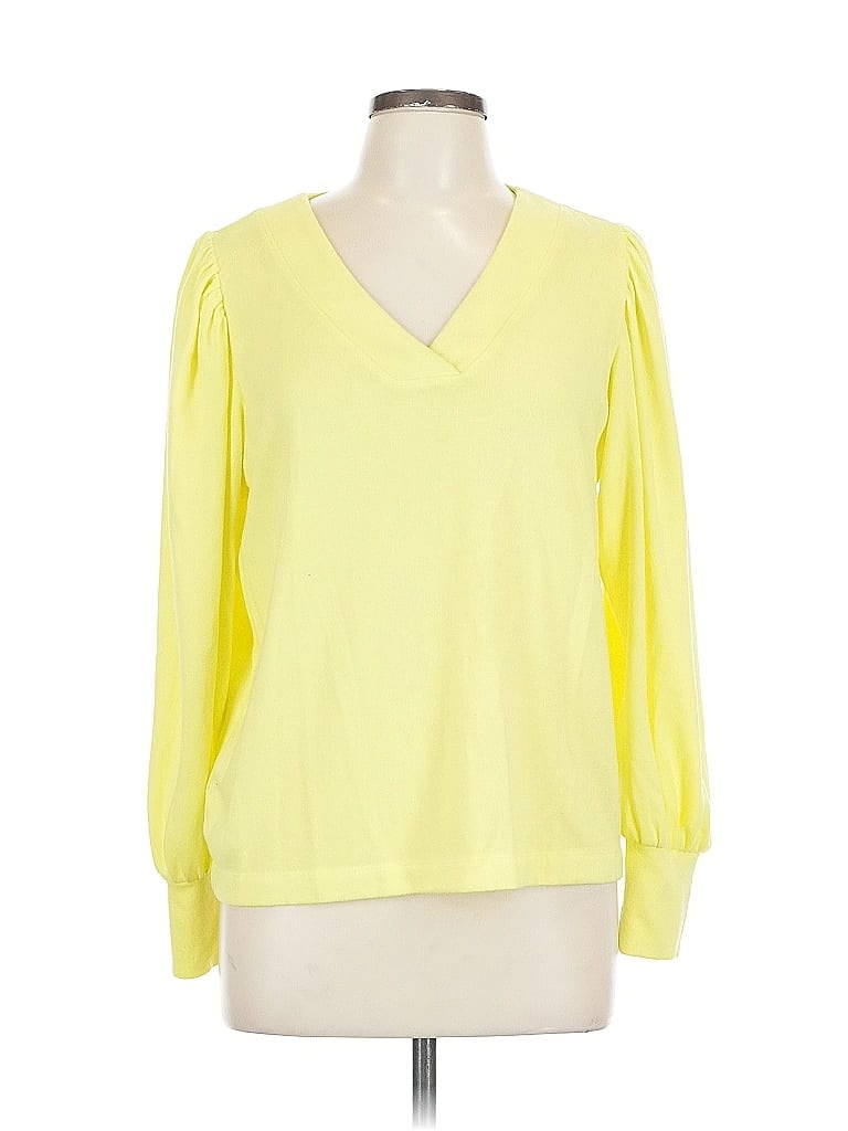 Pre-owned Ann Taylor Loft Pullover Sweater In Yellow