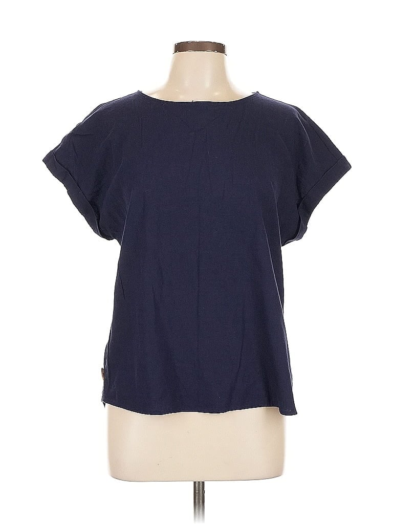 Pre-owned Jones New York Signature Short Sleeve T-shirt In Blue