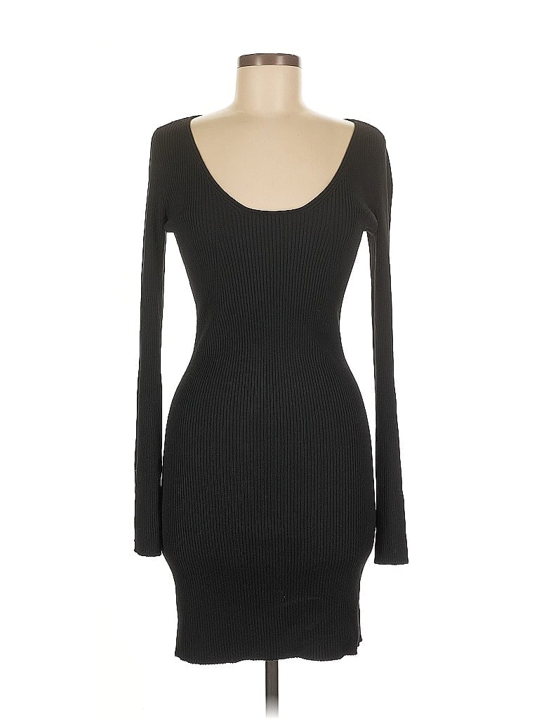 Pre-owned H&m Casual Dress In Black