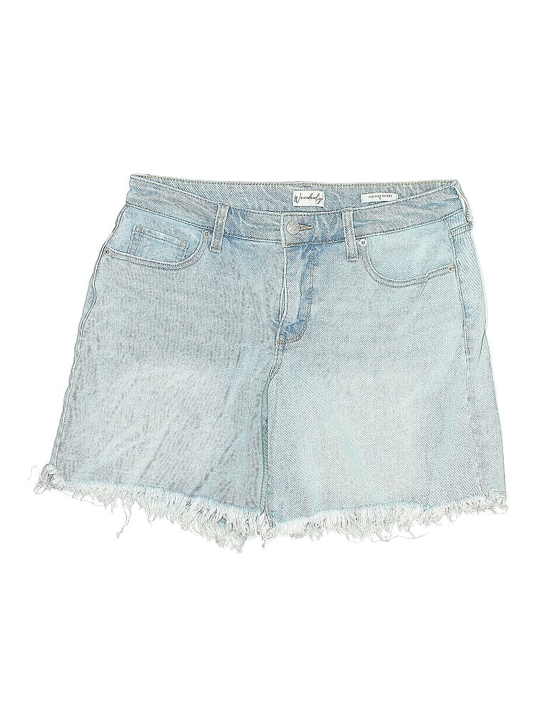 Click to view more detailed imagery on our partner's website Pre-owned Wonderly Denim Shorts In Blue