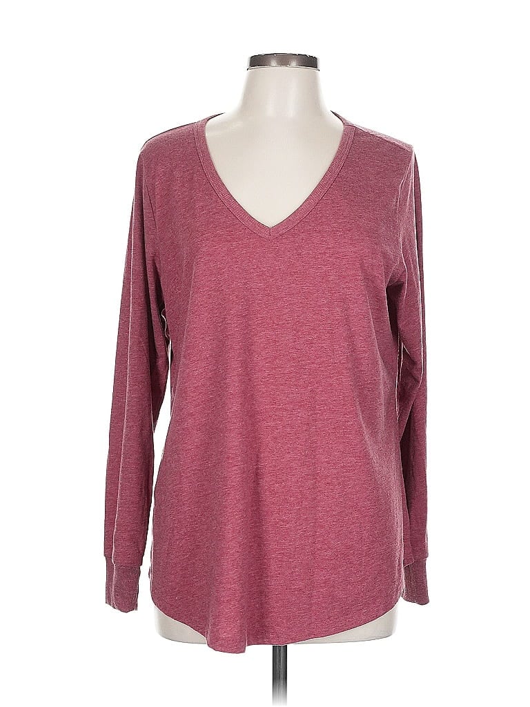 Pre-owned Torrid Long Sleeve T-shirt In Burgundy