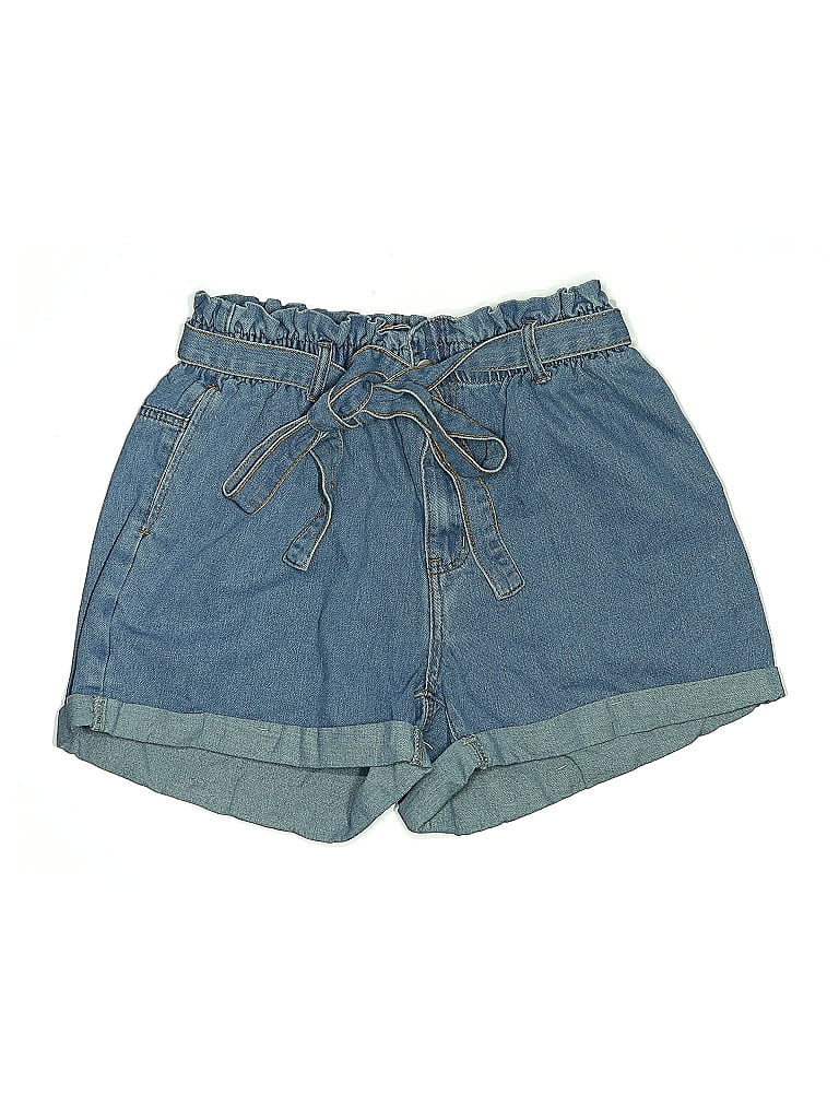 Pre-owned Shein Curve Denim Shorts In Blue