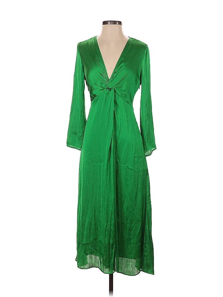 Pre-owned Mng Cocktail Dress In Green