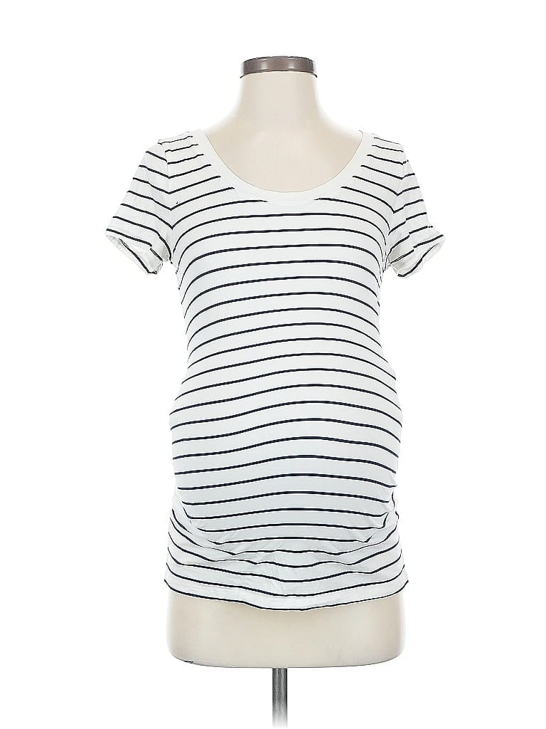 Pre-owned Old Navy Short Sleeve T-shirt In White