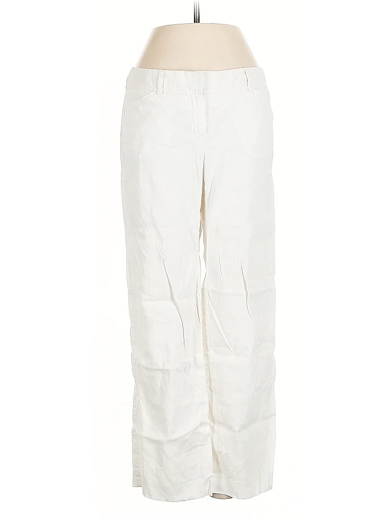 Pre-owned Theory Linen Pants In White