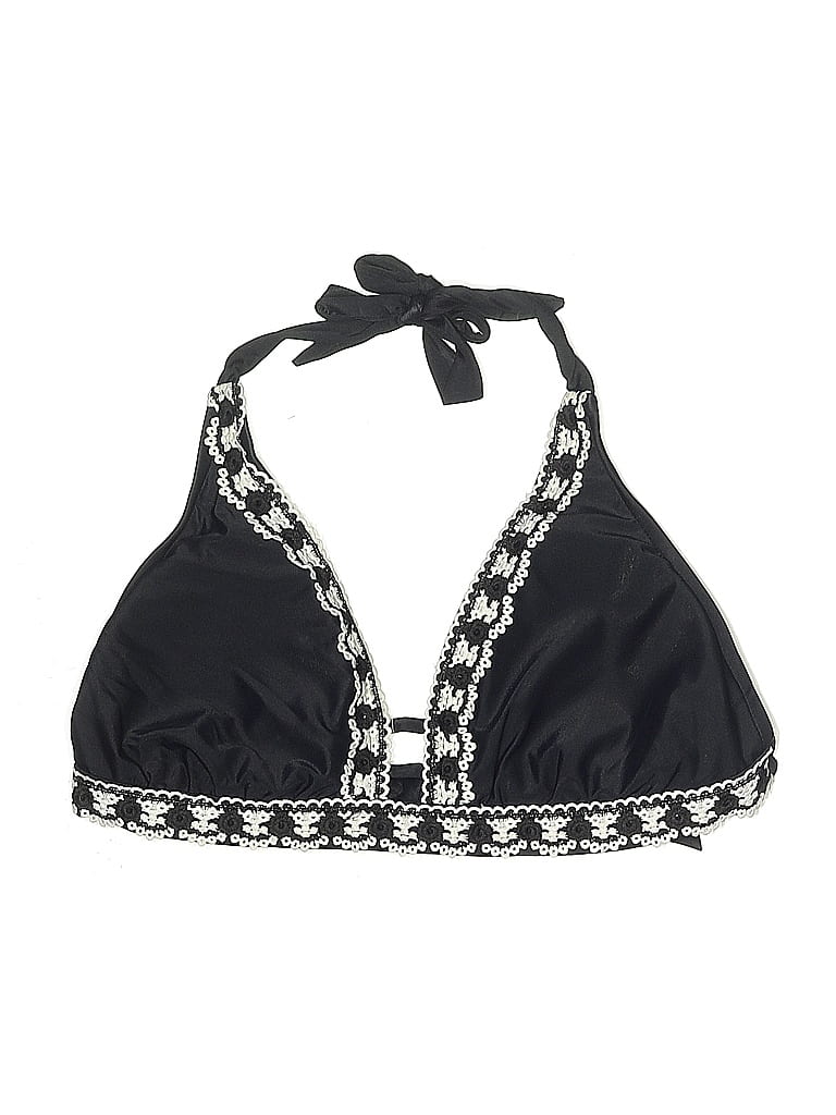 Pre-owned Kona Sol Swimsuit Top Black Swimwear