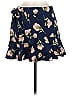 Essue 100% Polyester Floral Blue Casual Skirt Size M - photo 1
