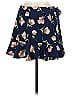 Essue 100% Polyester Floral Blue Casual Skirt Size M - photo 2