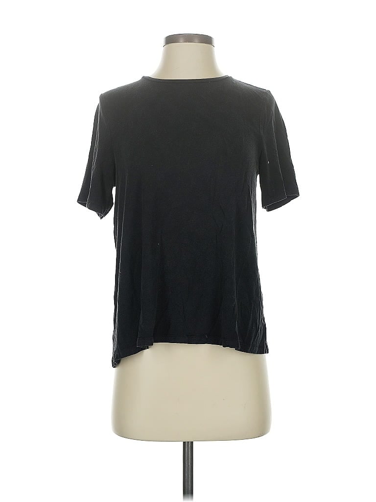 Pre-owned Eileen Fisher Short Sleeve T-shirt In Black