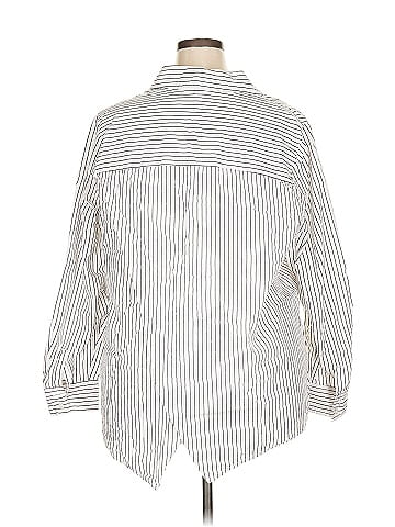 Lane Bryant Outlet 3/4 Sleeve Button-Down Shirt (view 2)