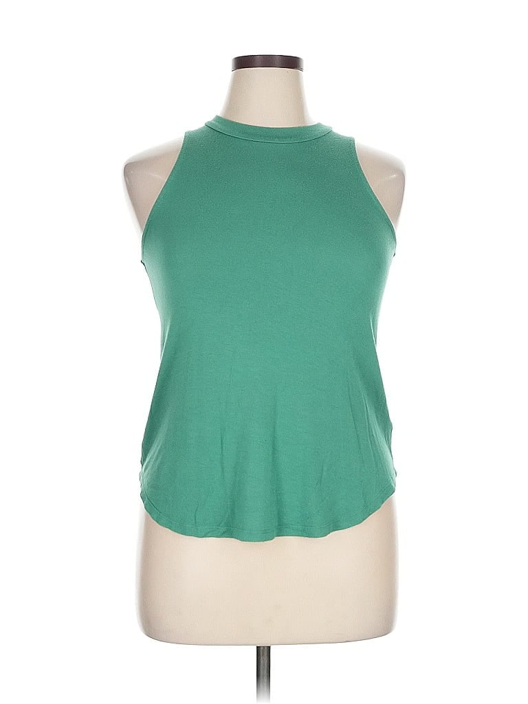 Pre-owned Target Tank Top Green Halter Neckline Tops