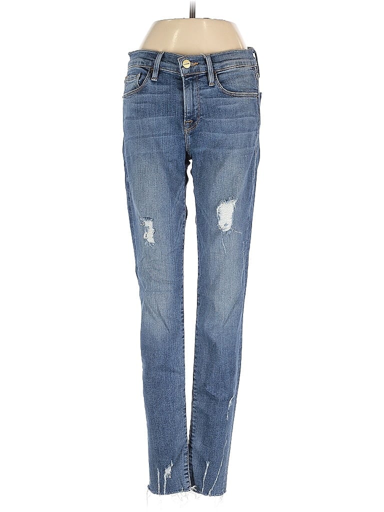 Pre-owned Frame Jeans In Blue