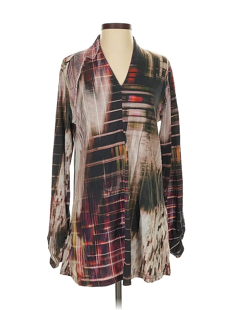 Click to view more detailed imagery on our partner's website Pre-owned Parsley & Sage Long Sleeve Blouse In Brown