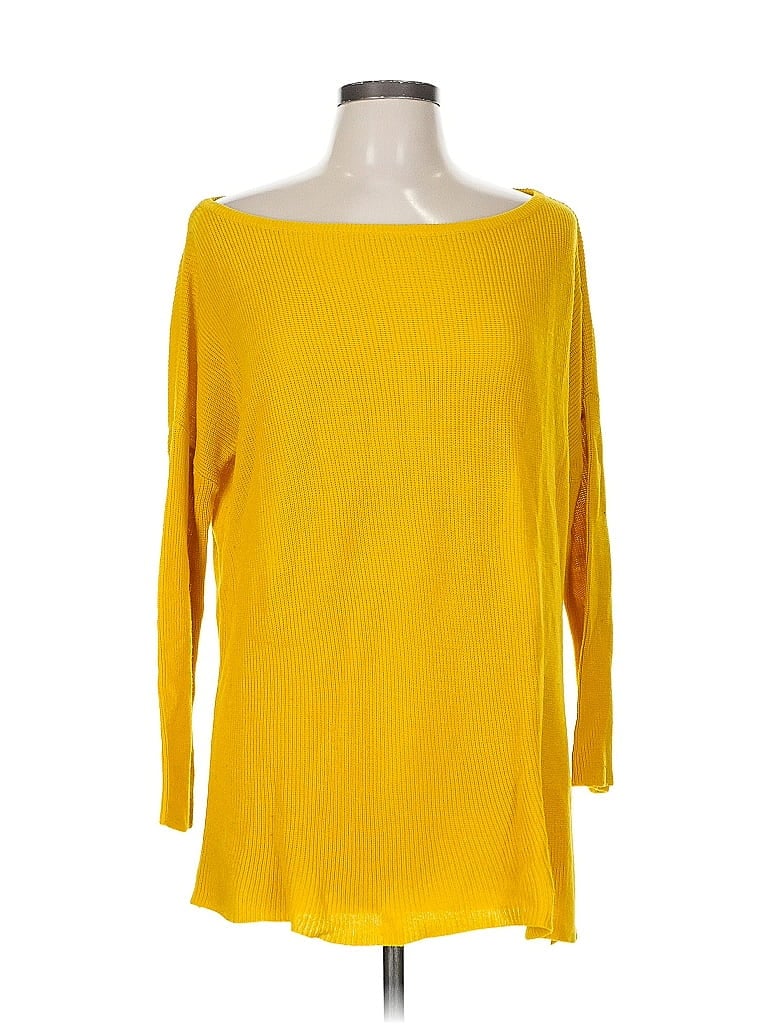 Pre-owned Zara Pullover Sweater In Yellow