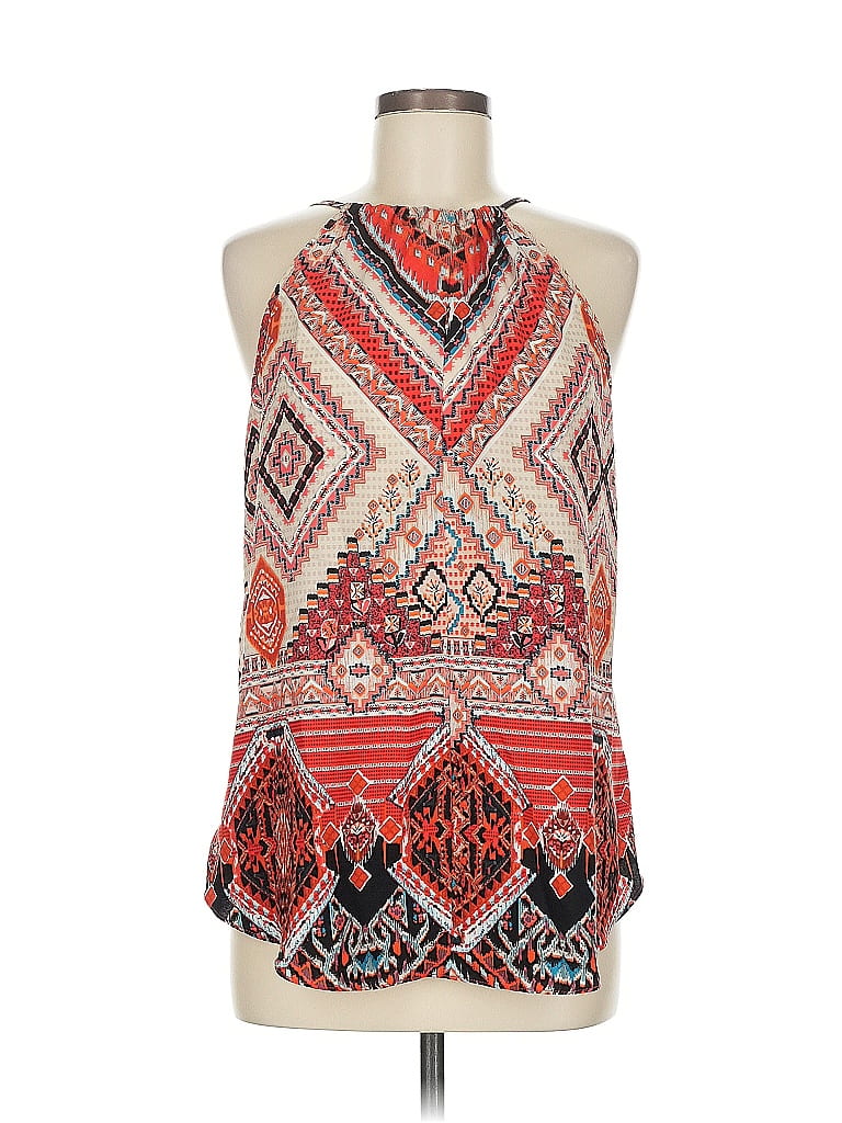 Pre-owned By & By Sleeveless Blouse In Red