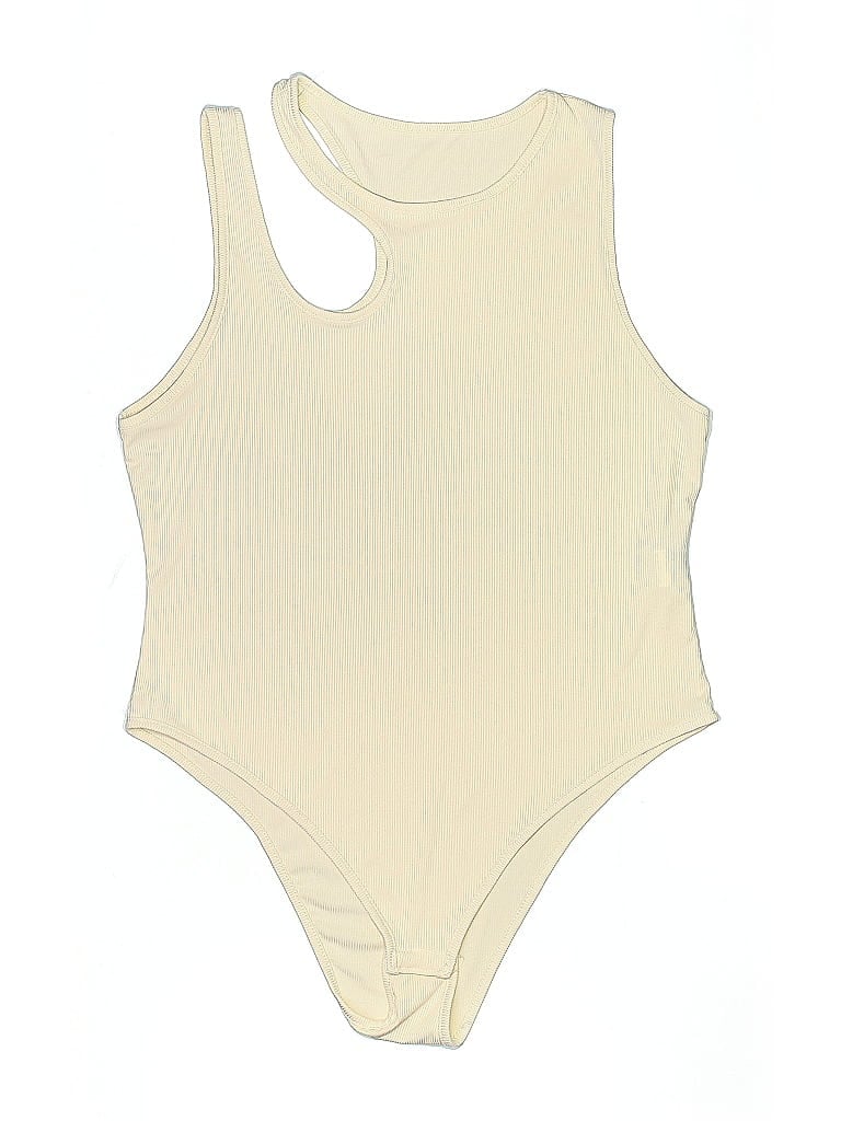 Pre-owned Shein Curve Bodysuit In White