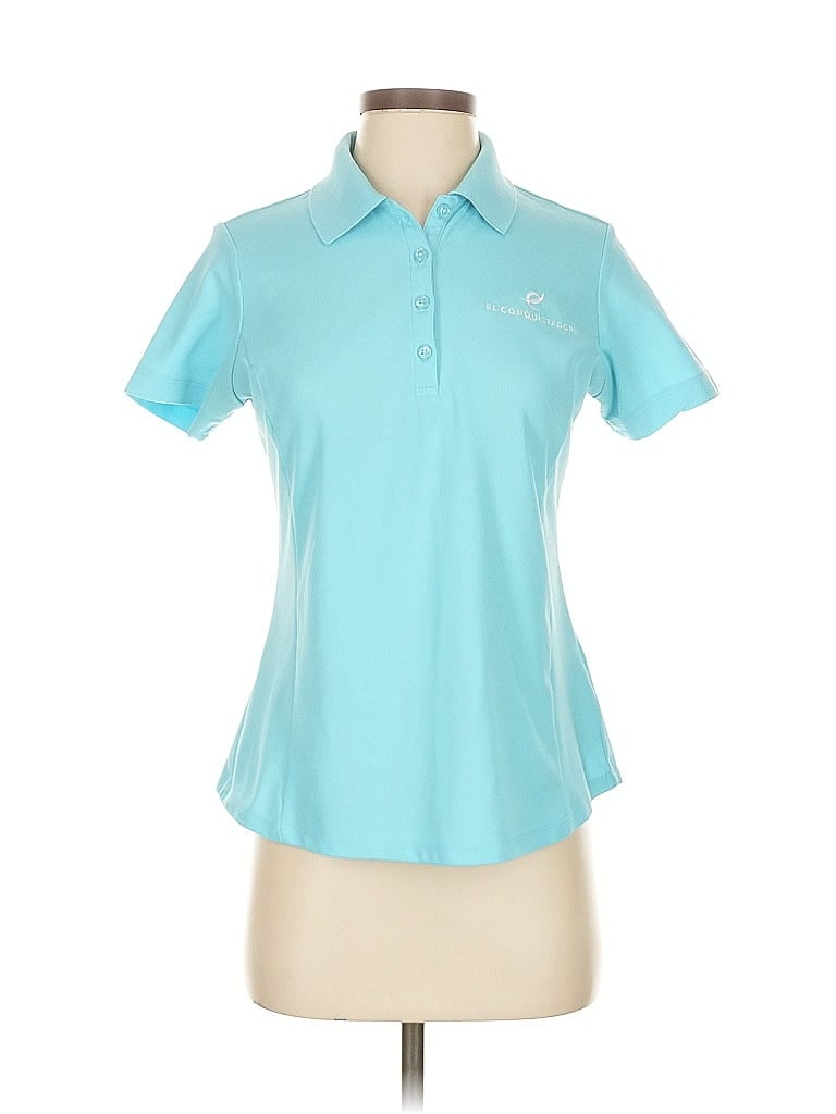 Pre-owned Greg Norman Short Sleeve Polo Shirt In Blue
