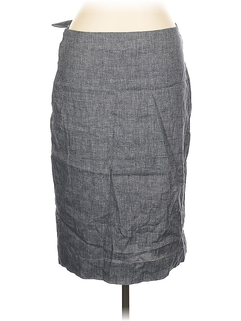 Pre-owned Ann Taylor Casual Skirt In Gray