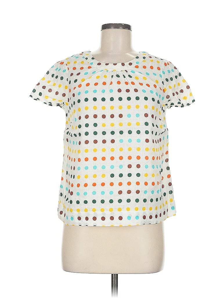 Click to view more detailed imagery on our partner's website Pre-owned Boden Short Sleeve Blouse In White