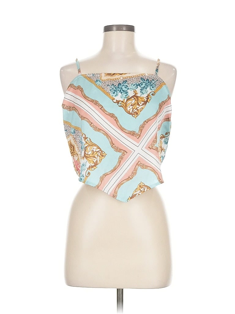 Pre-owned Guess Sleeveless Blouse In Blue