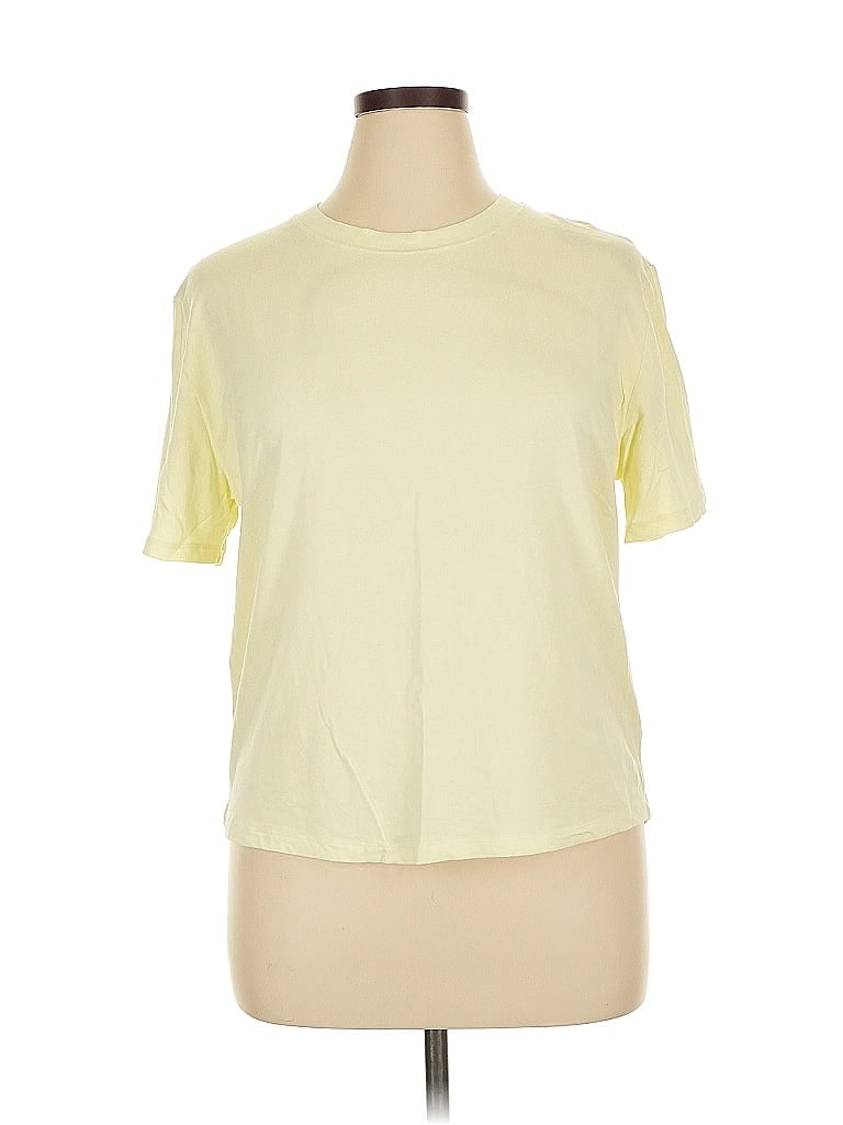 Pre-owned Calia Short Sleeve T-shirt In Yellow