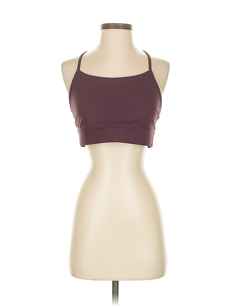 Click to view more detailed imagery on our partner's website Pre-owned Crz Yoga Tank Top Burgundy Halter Neckline Tops