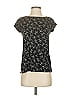 Ann Taylor LOFT Print Black Short Sleeve Top Size XS - photo 1