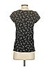Ann Taylor LOFT Print Black Short Sleeve Top Size XS - photo 2