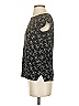 Ann Taylor LOFT Print Black Short Sleeve Top Size XS - photo 5